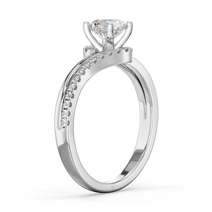 Noir Lab-Grown Brilliant Engagement Circle Ring