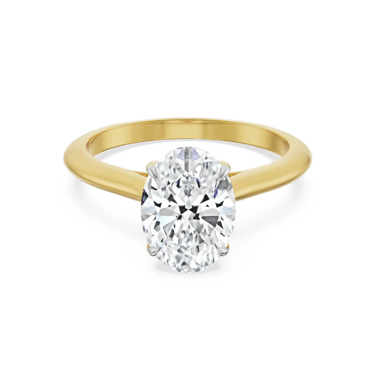 1.5 Carat Oval Lab Grown Brilliant Engagement Circle