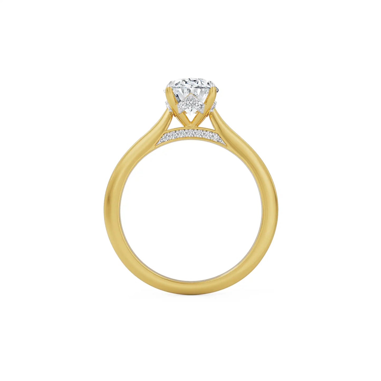 1.5 Carat Oval Lab Grown Brilliant Engagement Circle