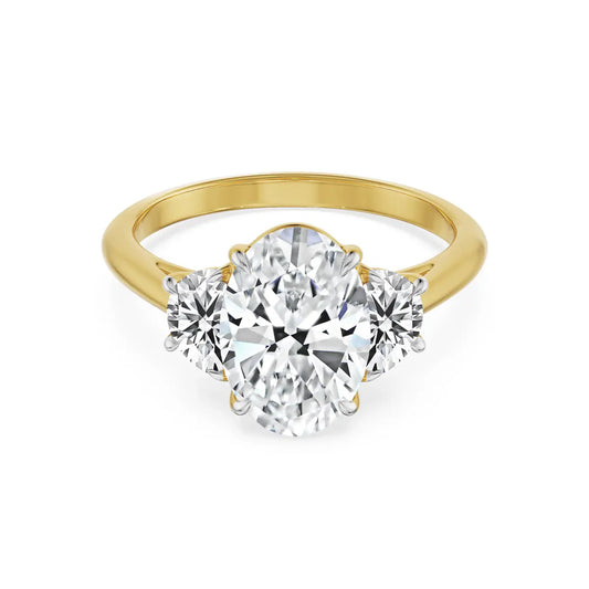 Half Moon Accent Lab Grown Luxe Ring