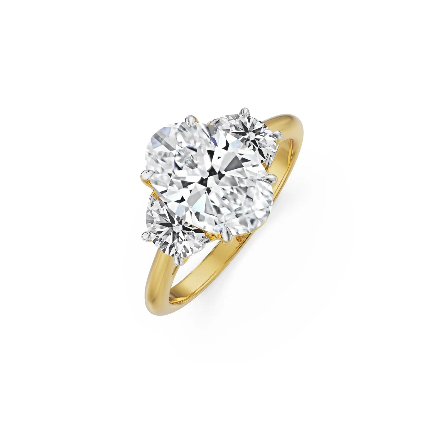 Half Moon Accent Lab Grown Luxe Ring