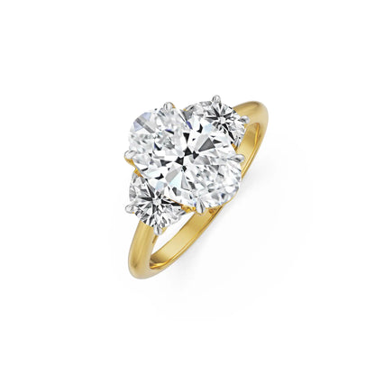 Half Moon Accent Lab Grown Luxe Ring