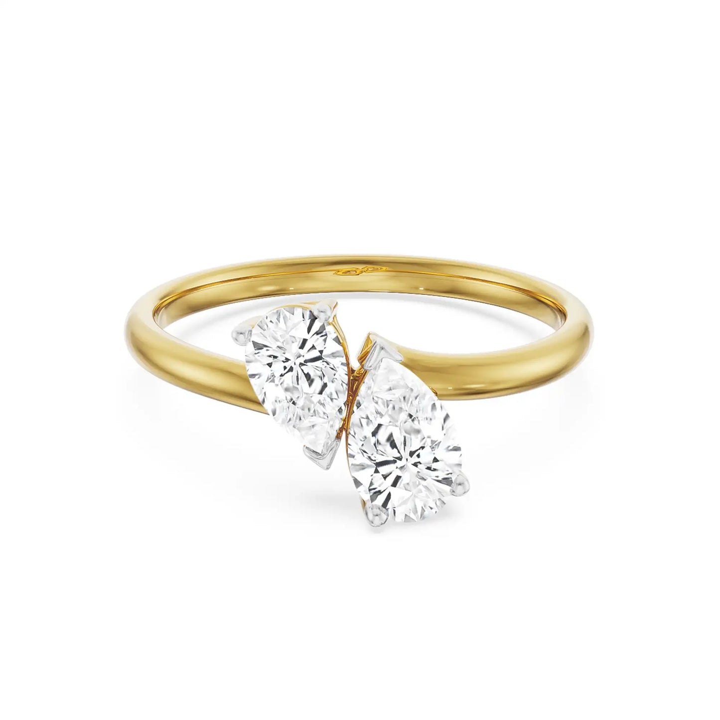 Two Stone Pear Iconic Circle