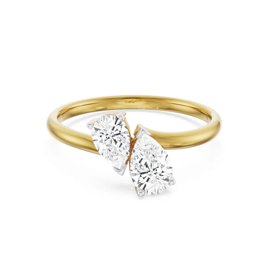 Two Stone Pear Iconic Circle