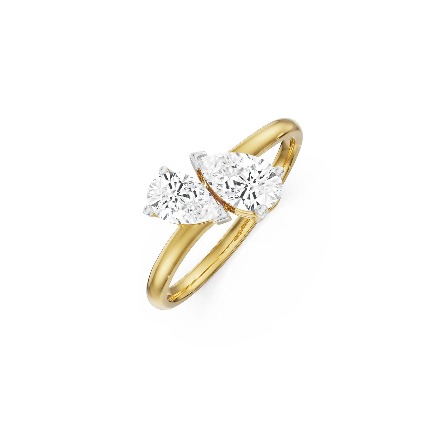 Two Stone Pear Iconic Circle
