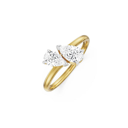 Two Stone Pear Iconic Circle
