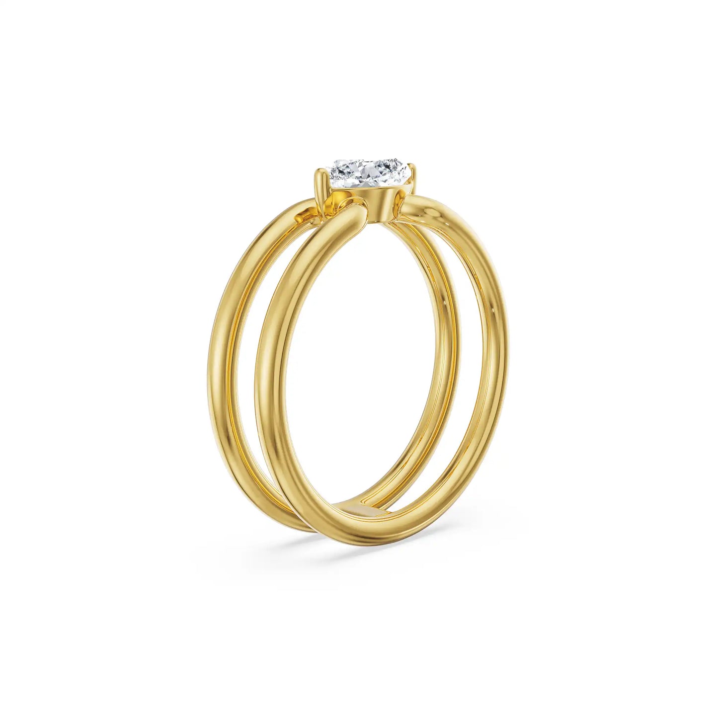 0.50 Ct Marquise Engagement Circle