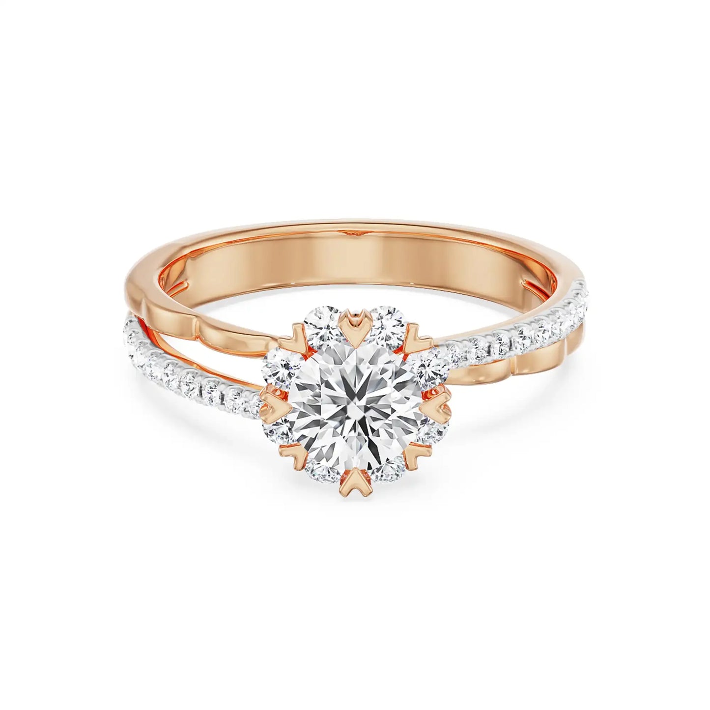 Rose Engagement Band