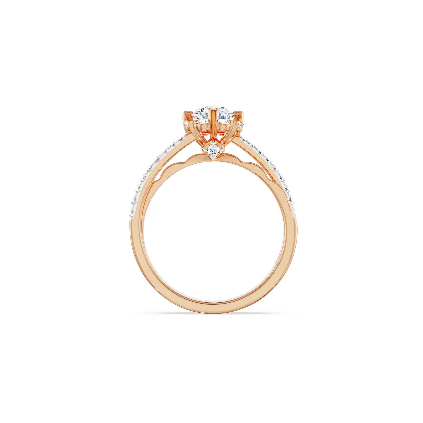 Rose Engagement Band
