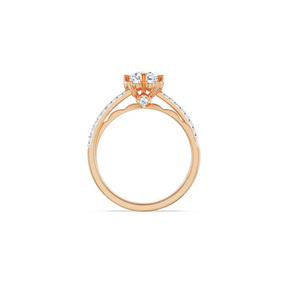 Rose Engagement Band
