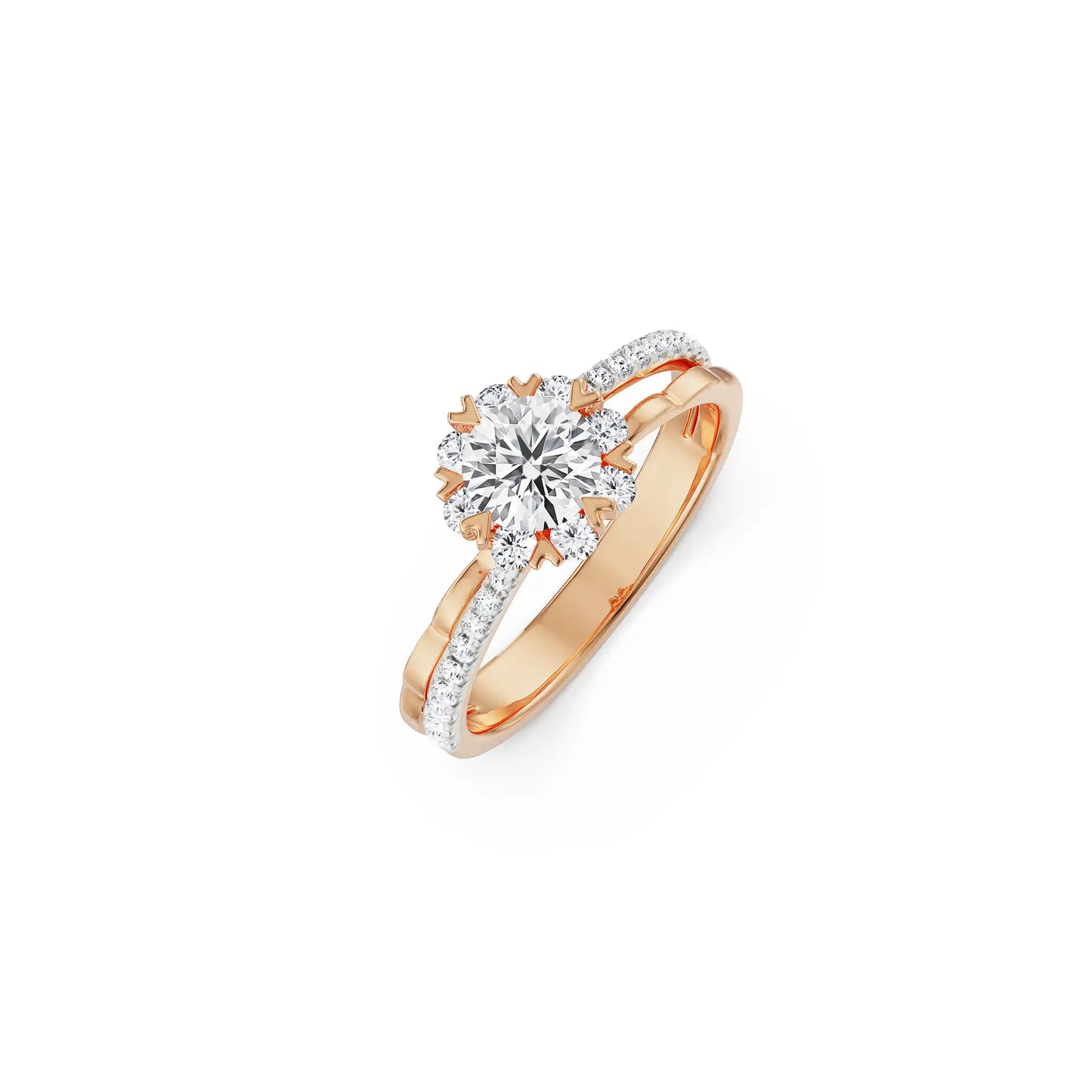 Rose Engagement Band