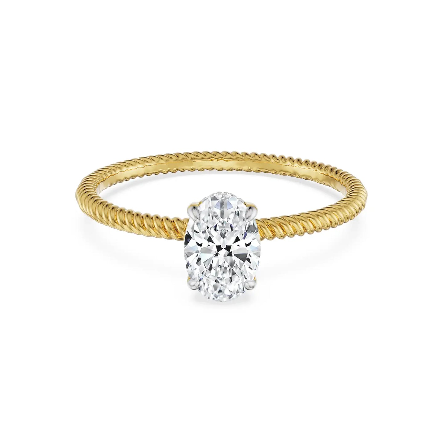 0.70 Ct Oval Engagement Circle