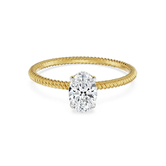0.70 Ct Oval Engagement Circle