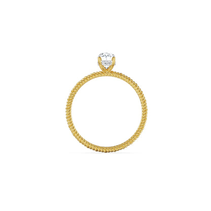 0.70 Ct Oval Engagement Circle