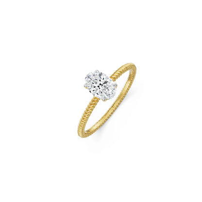 0.70 Ct Oval Engagement Circle