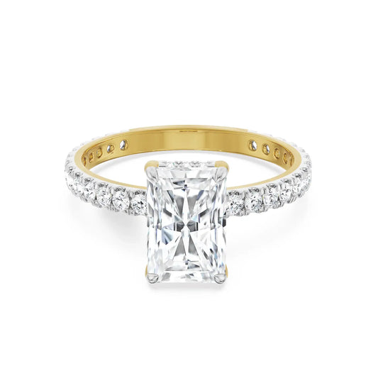 2 ct Radiant Engagement Band