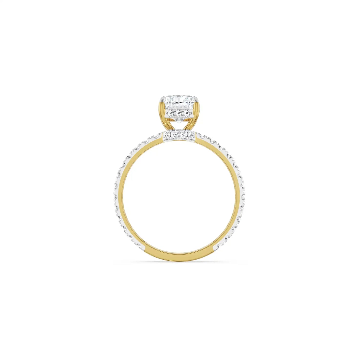2 ct Radiant Engagement Band