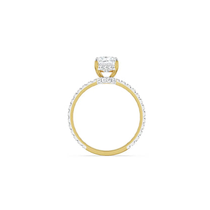 2 ct Radiant Engagement Band