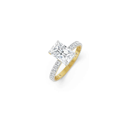 2 ct Radiant Engagement Band