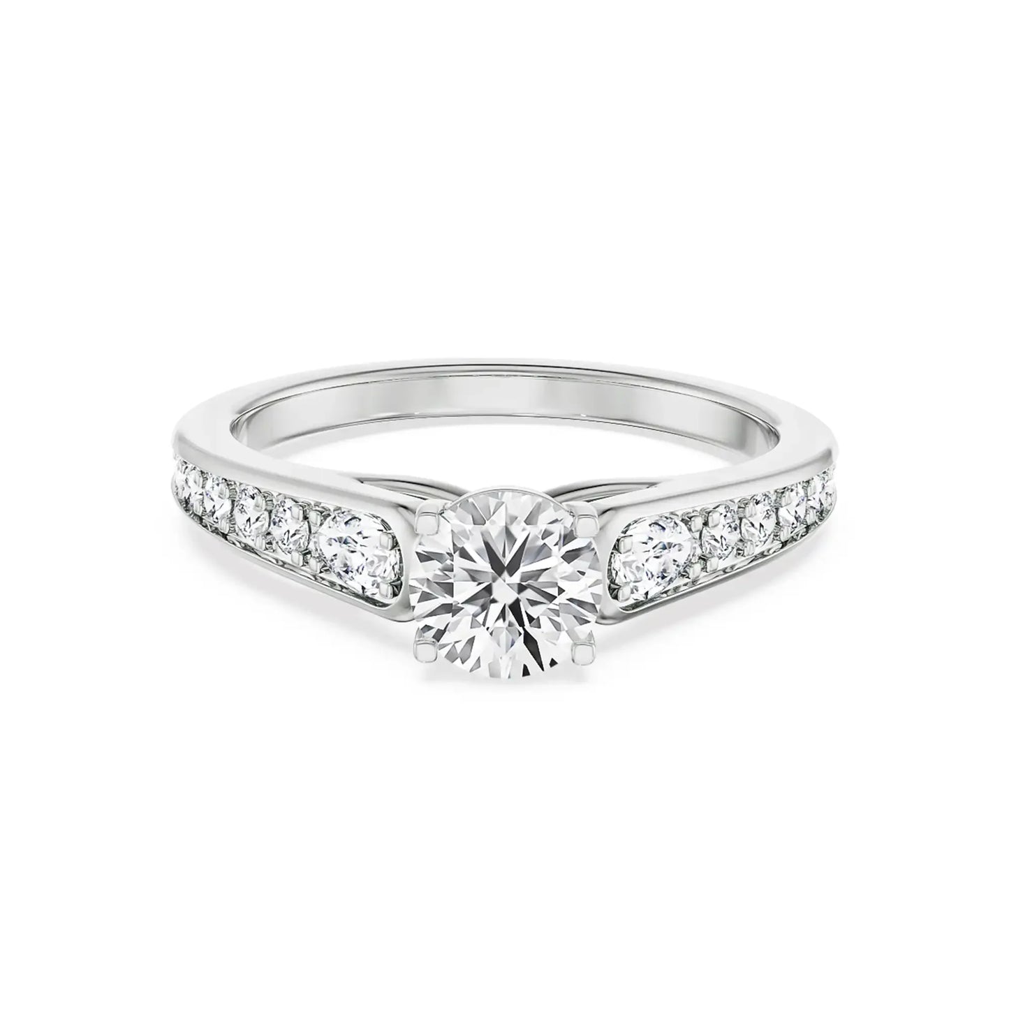 Harlow Pavé Engagement Circle Ring