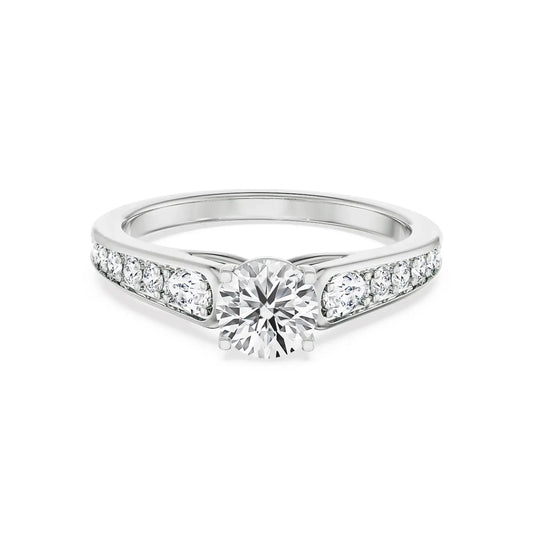 Harlow Pavé Engagement Circle Ring