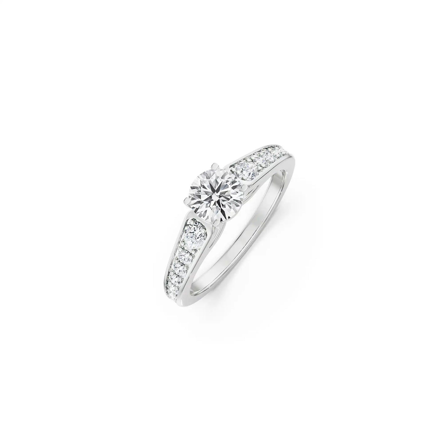 Harlow Pavé Engagement Circle Ring