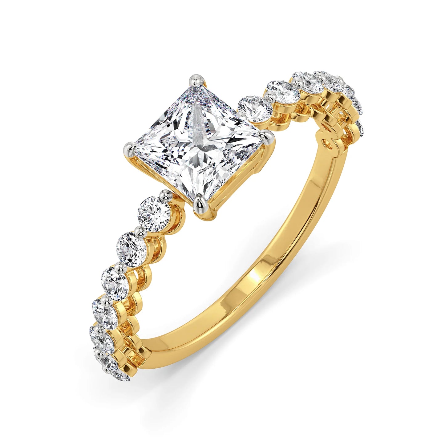 Princess Regalia Lab Grown Radiant Circle