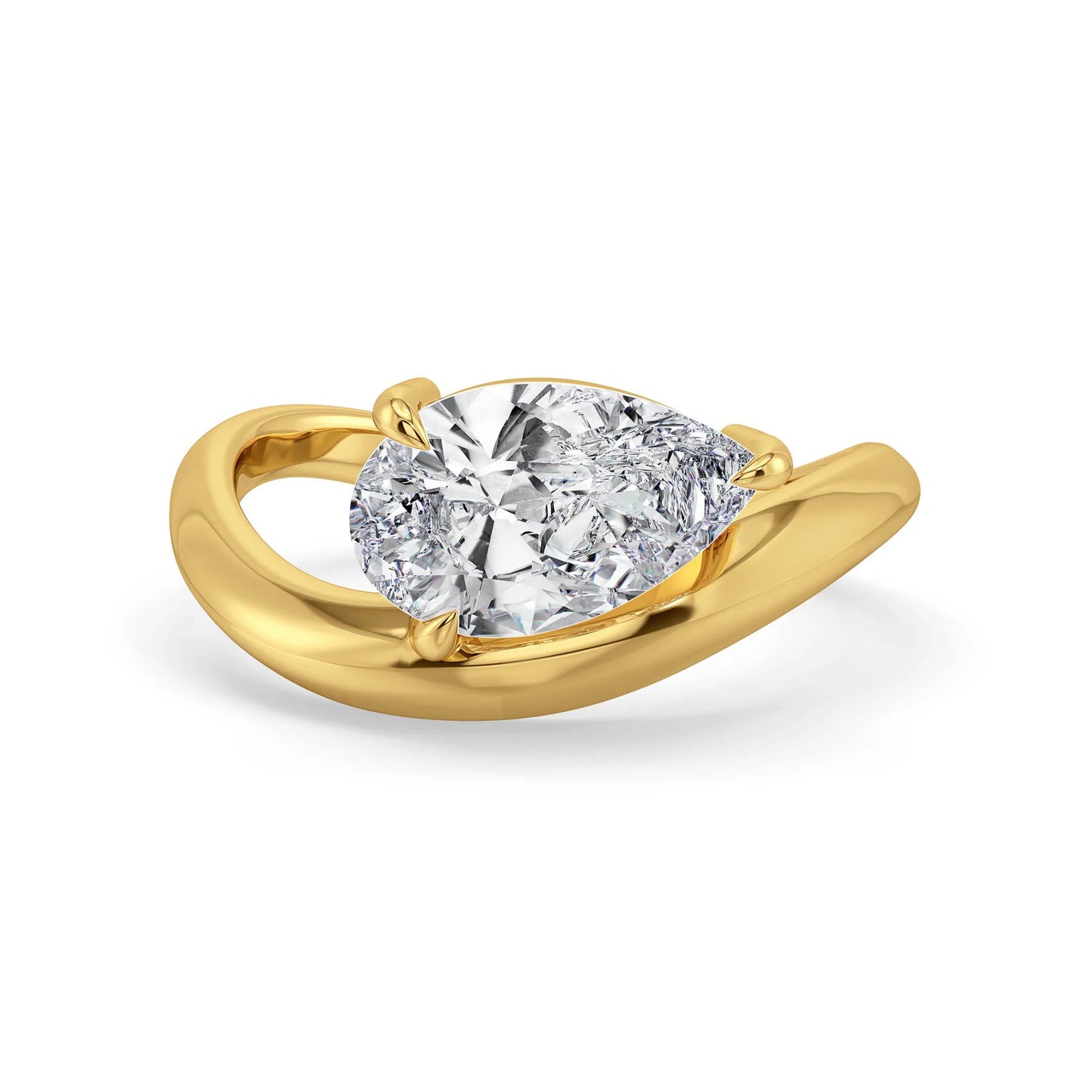 Timeless Pear Lab Grown Brilliant Ring