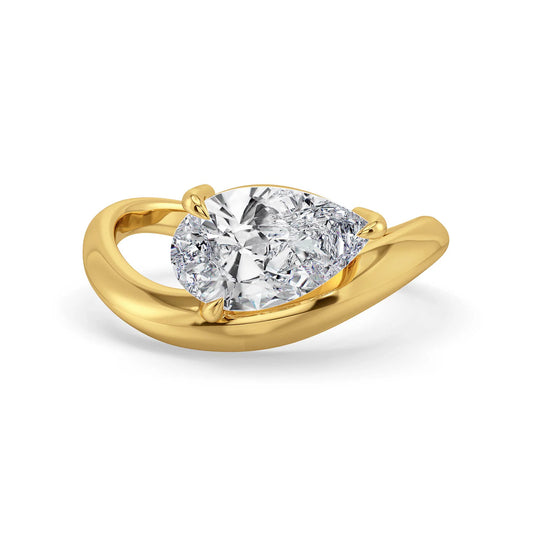 Timeless Pear Lab Grown Brilliant Ring