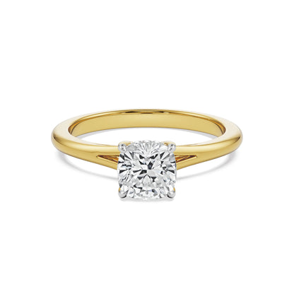 Timeless Charm Cushion Cut Lab Radiant Ring