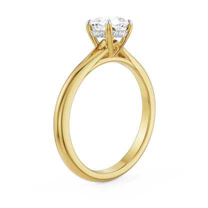 Timeless Charm Cushion Cut Lab Radiant Ring