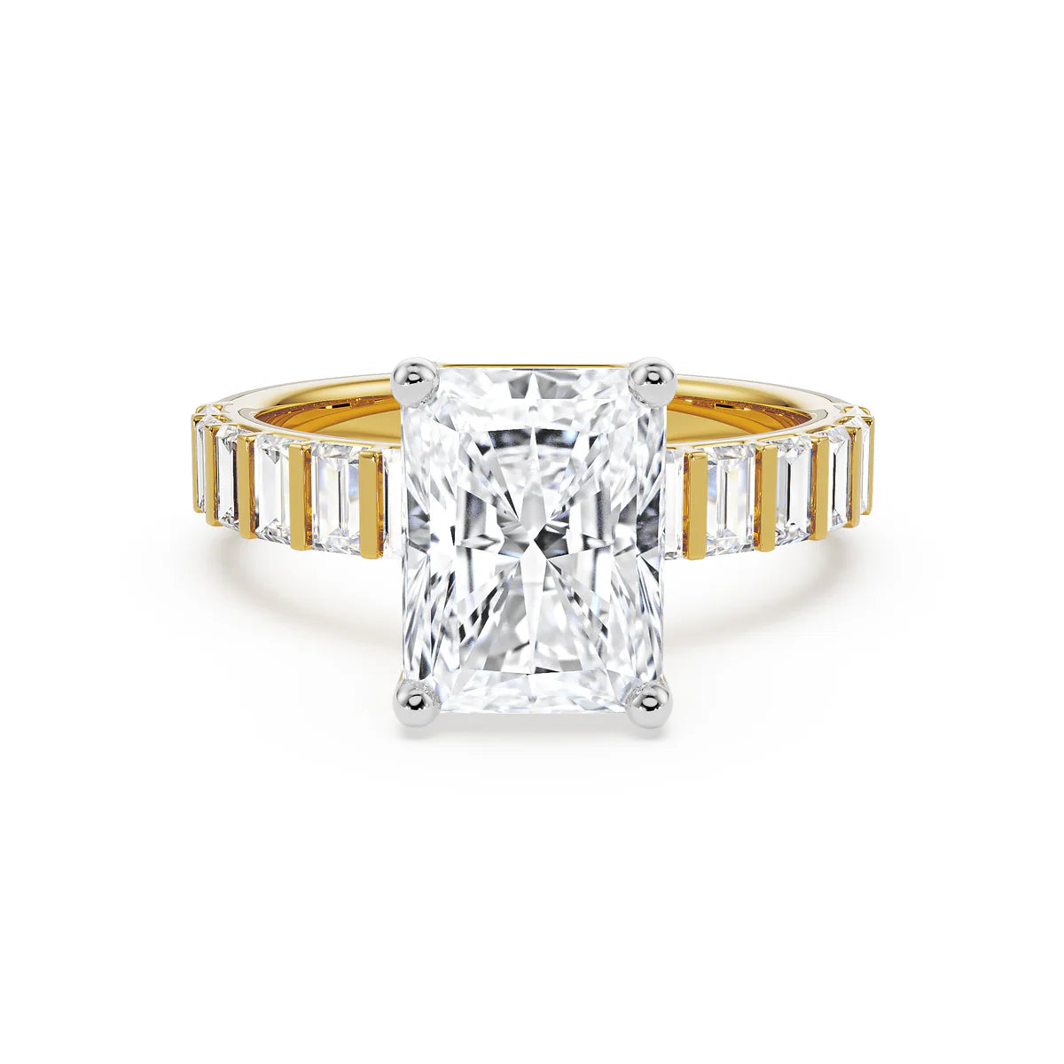 Sterling Radiant Lab Grown Radiant Band