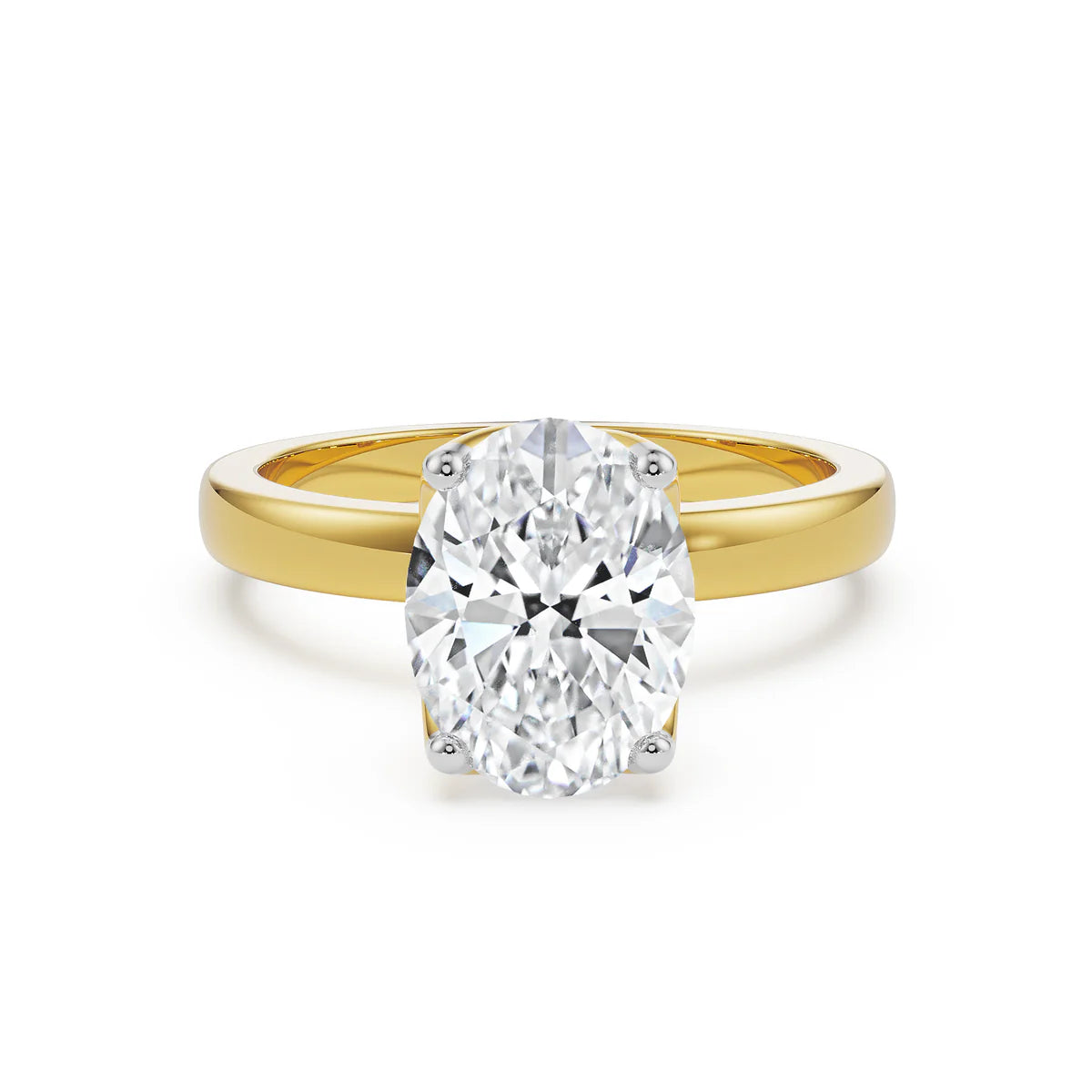 The Elegance Oval Lab Grown Radiant Iconic Ring
