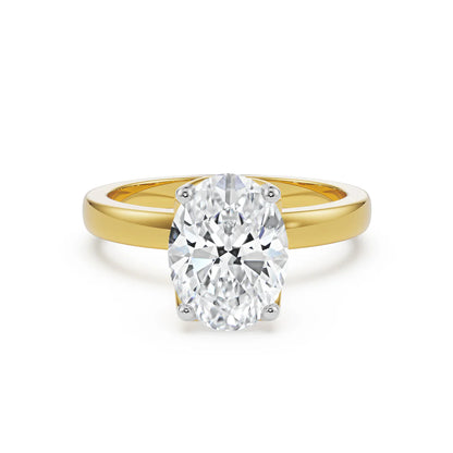 The Elegance Oval Lab Grown Radiant Iconic Ring