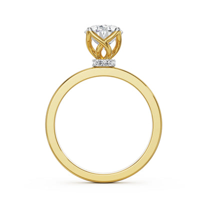 The Elegance Oval Lab Grown Radiant Iconic Ring