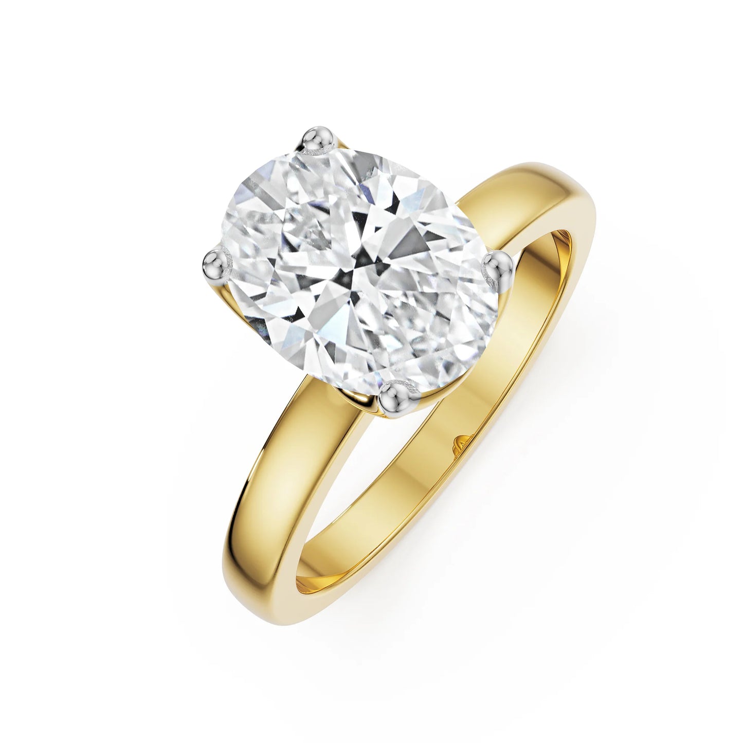The Elegance Oval Lab Grown Radiant Iconic Ring