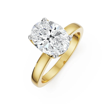 The Elegance Oval Lab Grown Radiant Iconic Ring