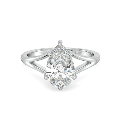 Dazzling Dewdrop Lab Grown Brilliant Ring