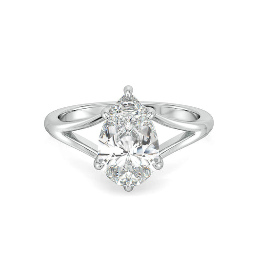 Dazzling Dewdrop Lab Grown Brilliant Ring