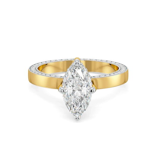 Marquise Mirage Lab Grown Brilliant Ring