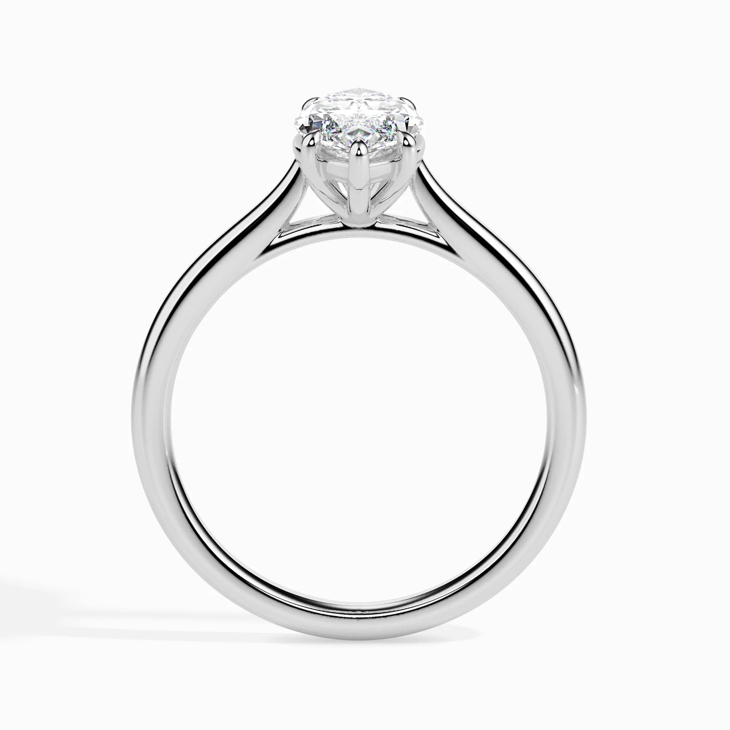 Sleek Marquise Lab Radiant Signature Ring