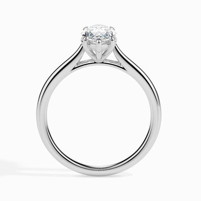 Sleek Marquise Lab Radiant Signature Ring