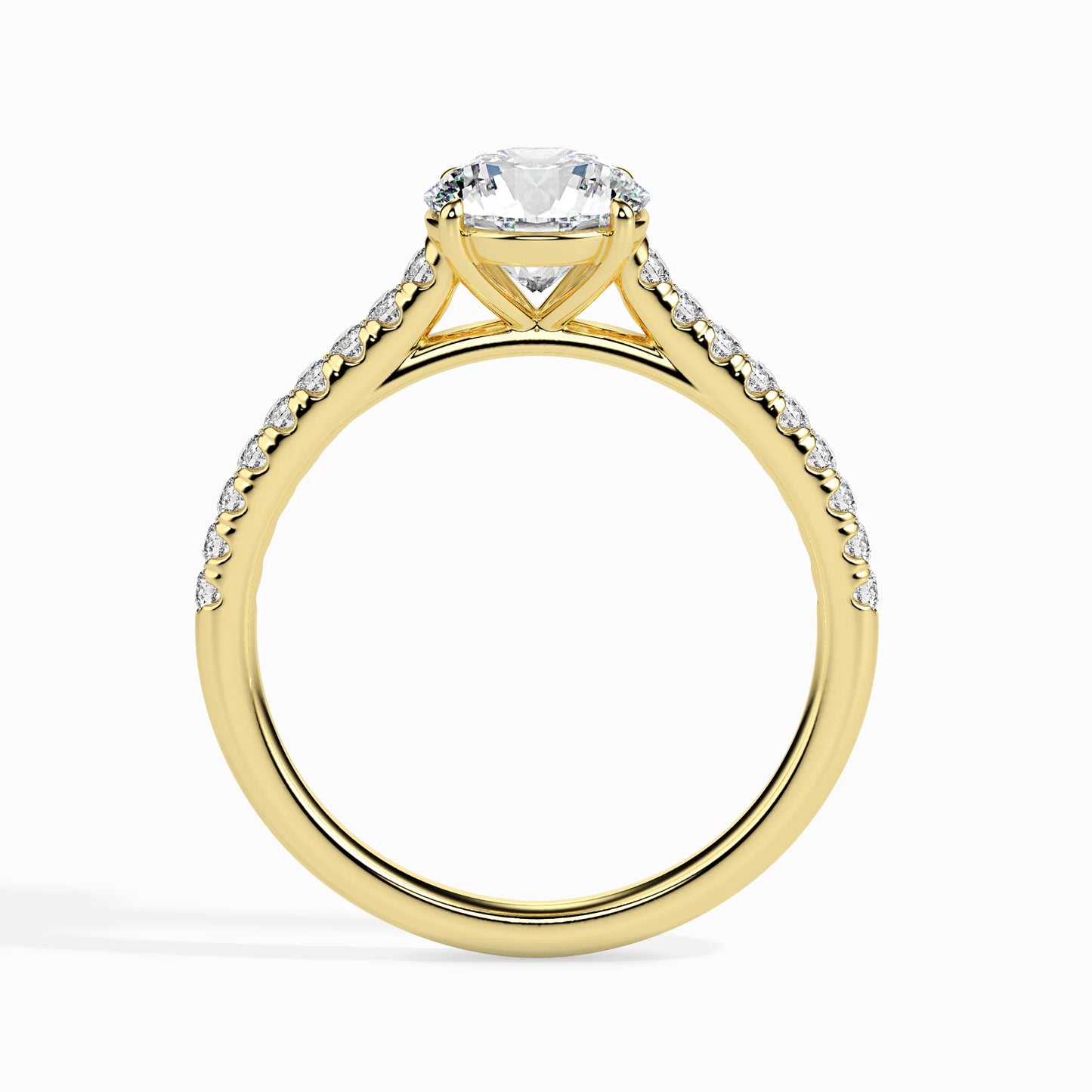 Sparkling Signature Radiant Ring in 14KT Gold or 18KT Gold