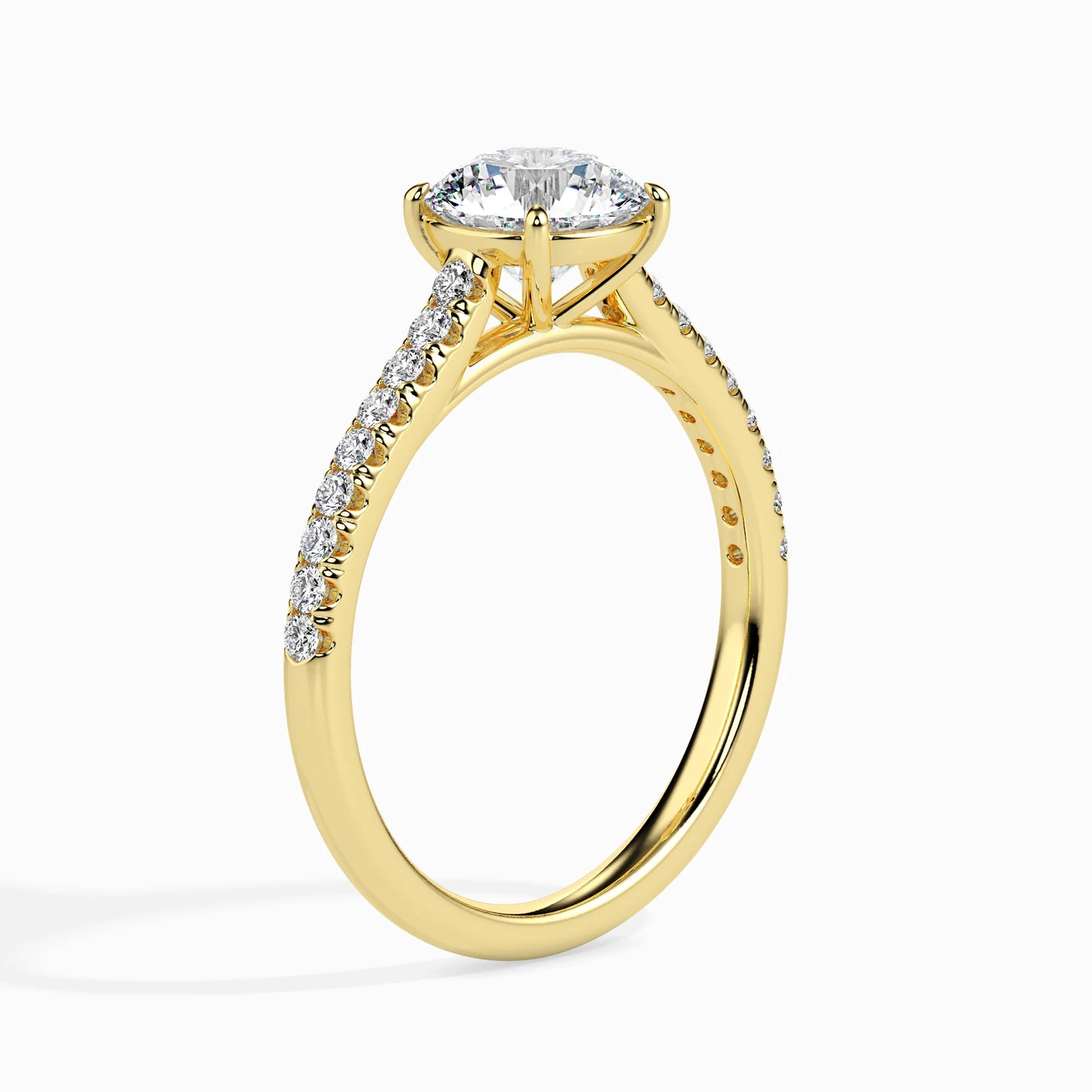 Sparkling Signature Radiant Ring in 14KT Gold or 18KT Gold