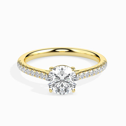 Sparkling Signature Radiant Ring in 14KT Gold or 18KT Gold