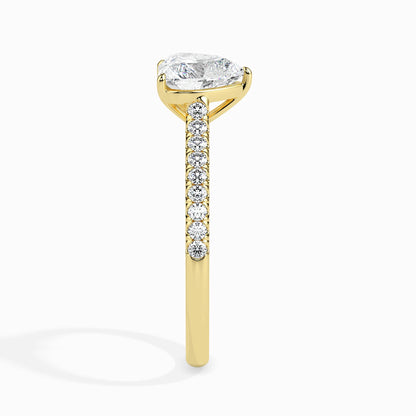 Heartfelt Iconic Radiant Ring in 14Kt Gold or 18Kt Gold