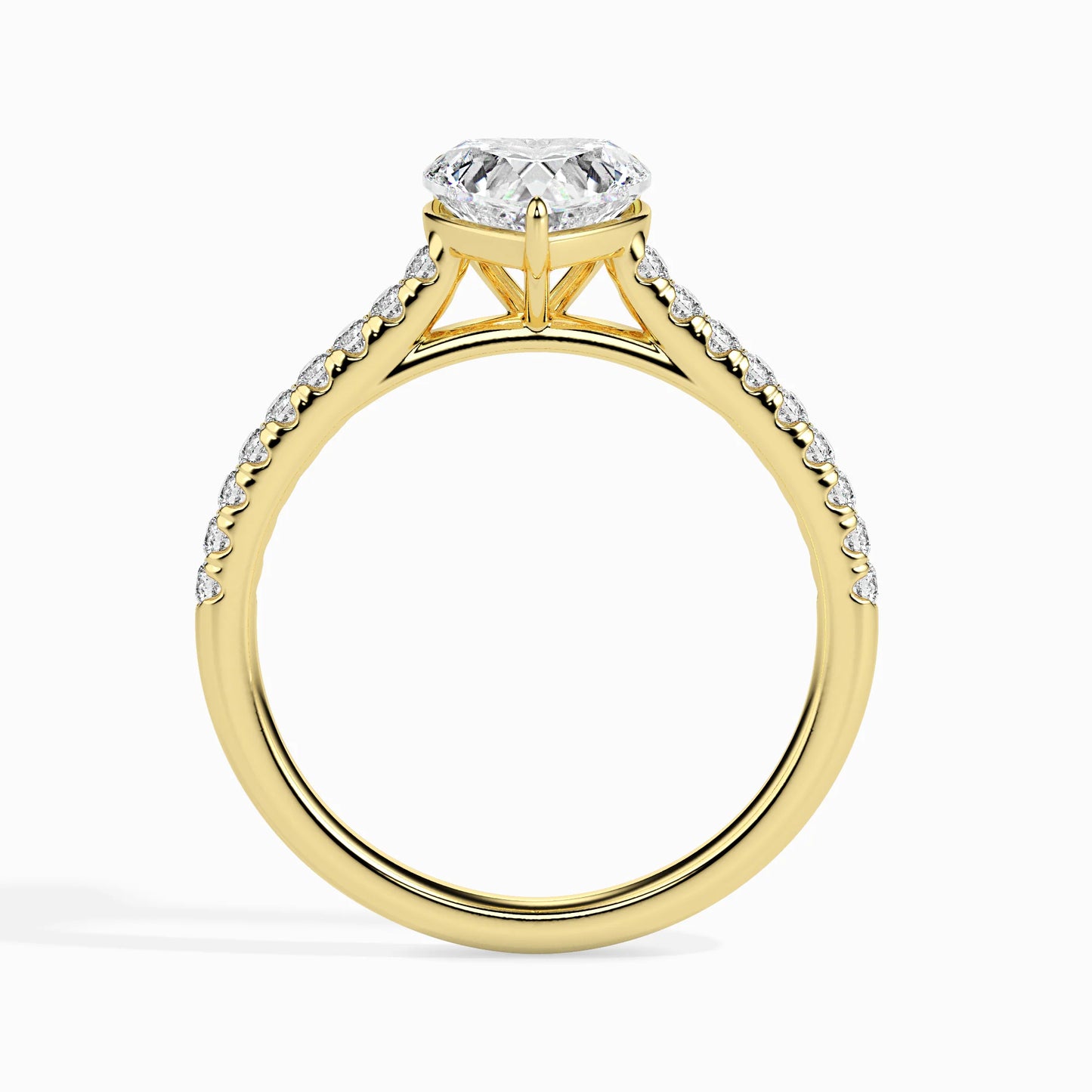 Heartfelt Iconic Radiant Ring in 14Kt Gold or 18Kt Gold