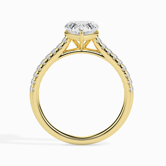 Heartfelt Iconic Radiant Ring in 14Kt Gold or 18Kt Gold