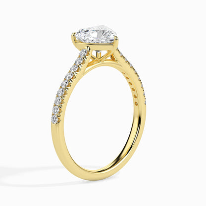 Heartfelt Iconic Radiant Ring in 14Kt Gold or 18Kt Gold