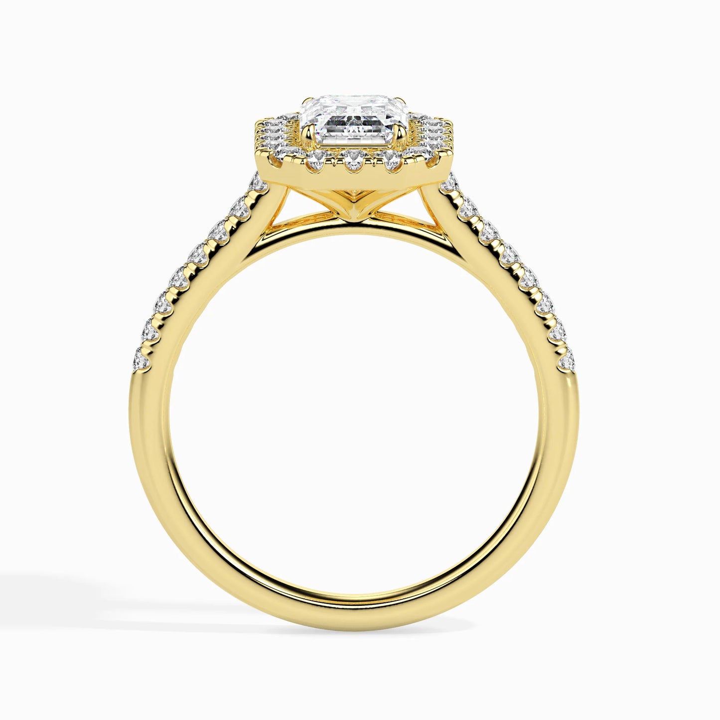 Brilliant Emerald Cut Lab Grown Luxe Circle